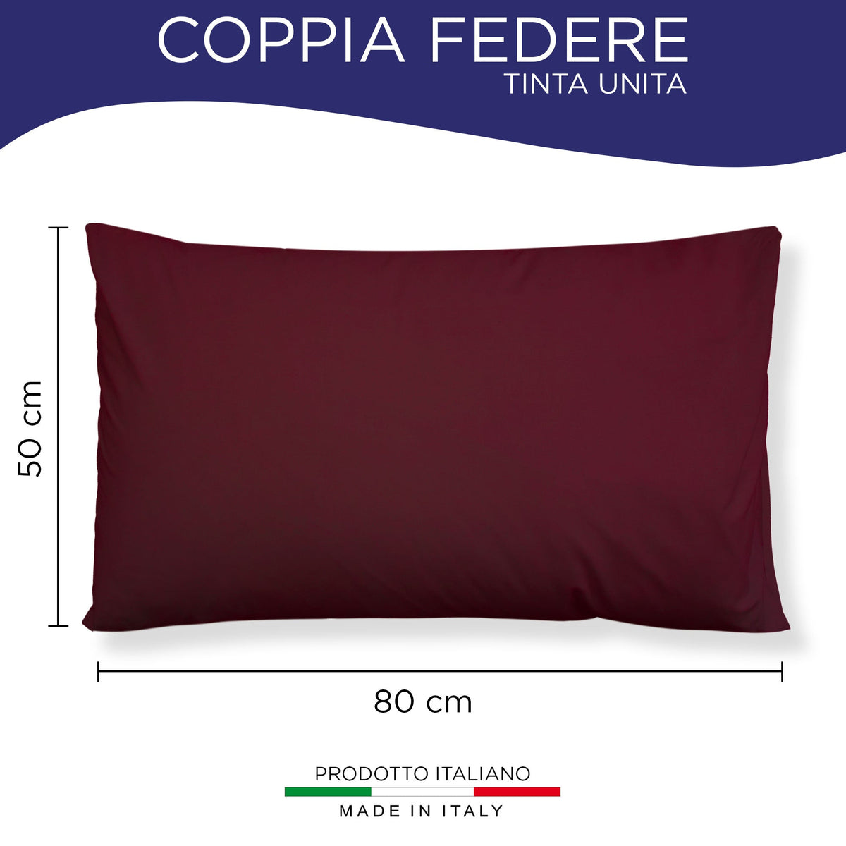 Pair of plain pillowcases 6860