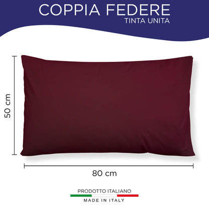 Pair of plain pillowcases 6860