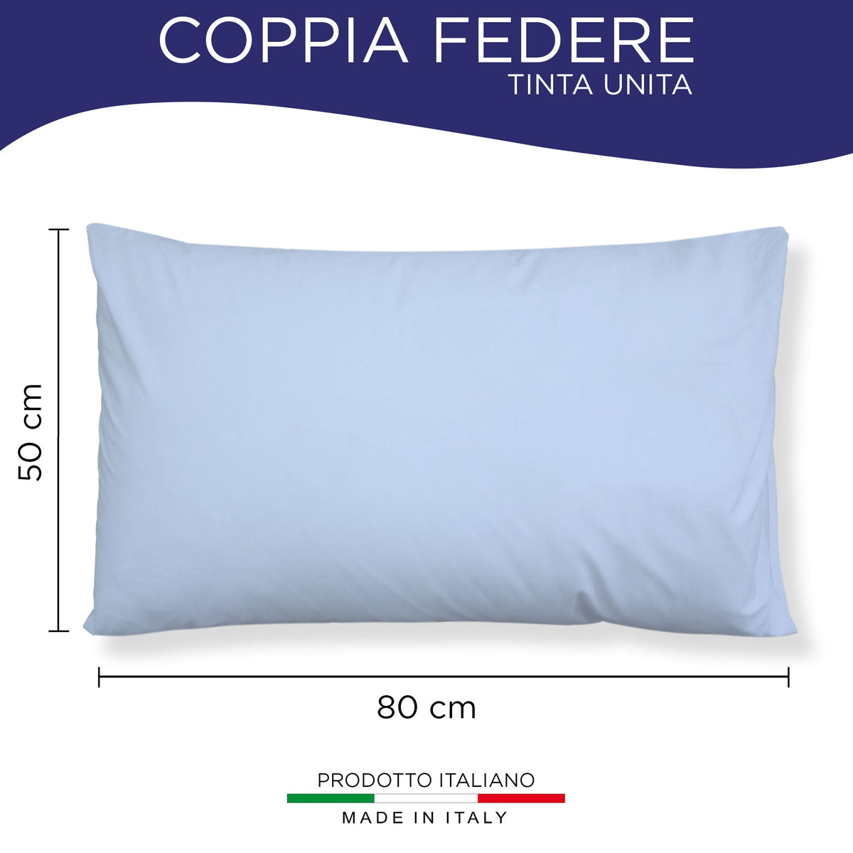 Pair of plain pillowcases 6860