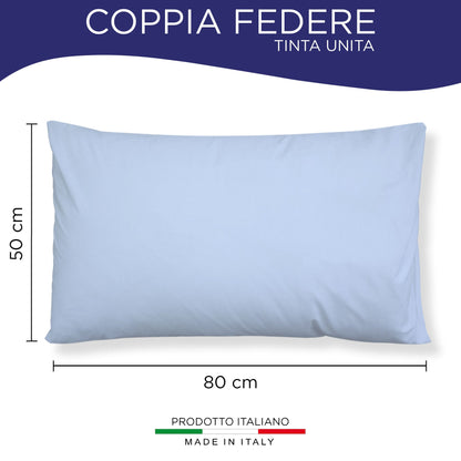 Pair of plain pillowcases 6860