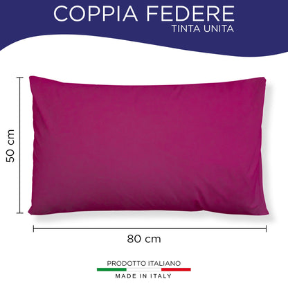 Pair of plain pillowcases 6860