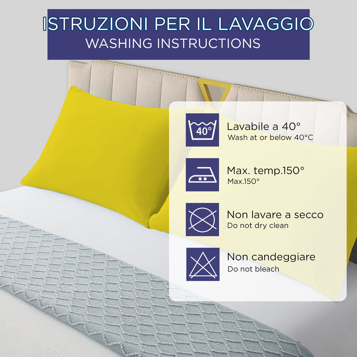 Pair of plain pillowcases 6860