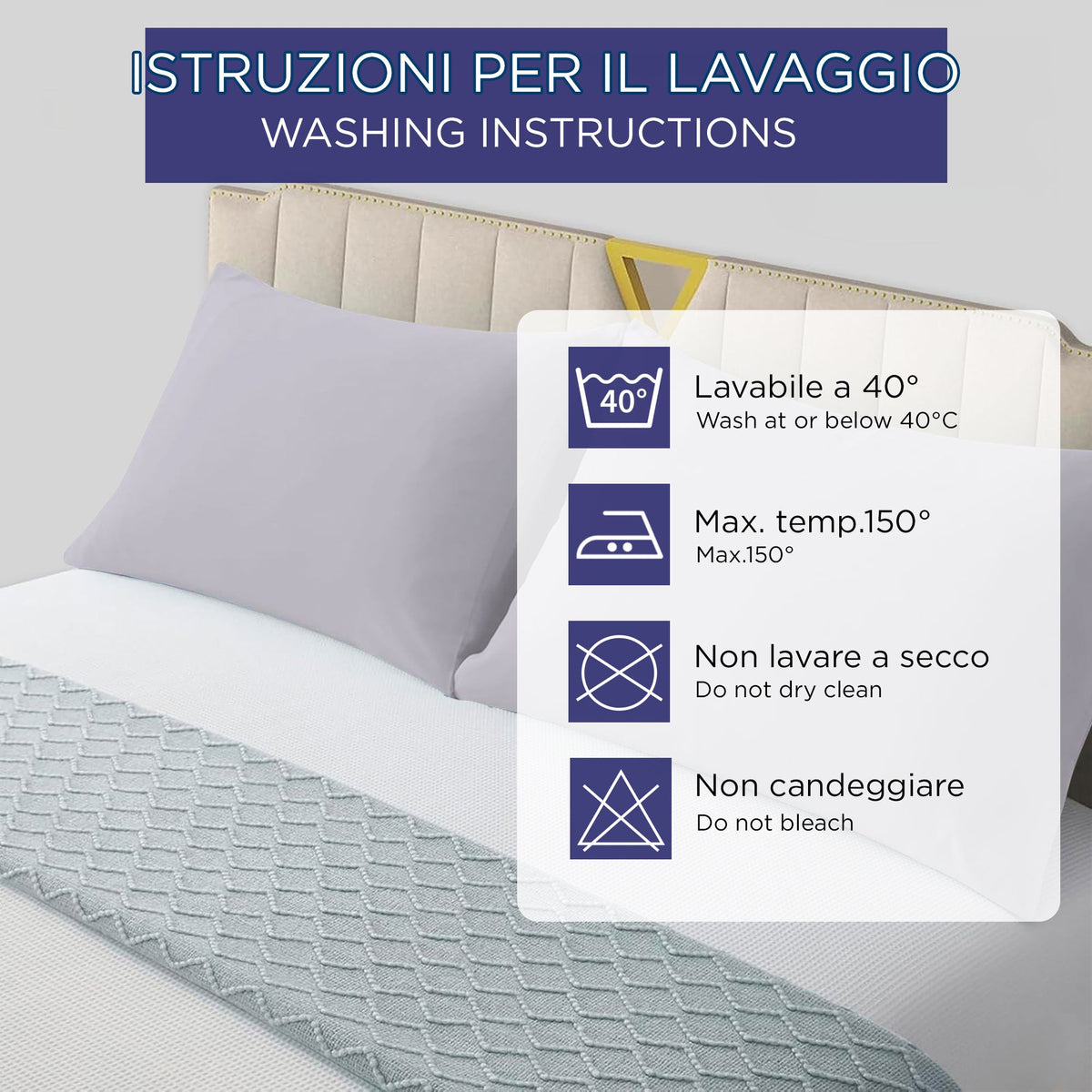Pair of plain pillowcases 6860