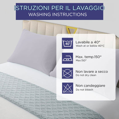 Pair of plain pillowcases 6860