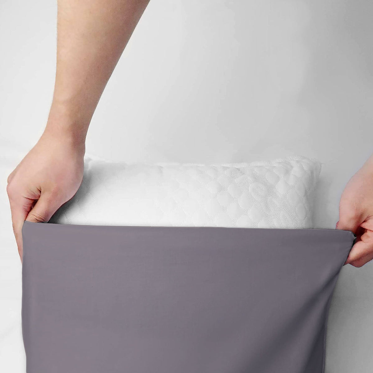 Pair of plain pillowcases 6860