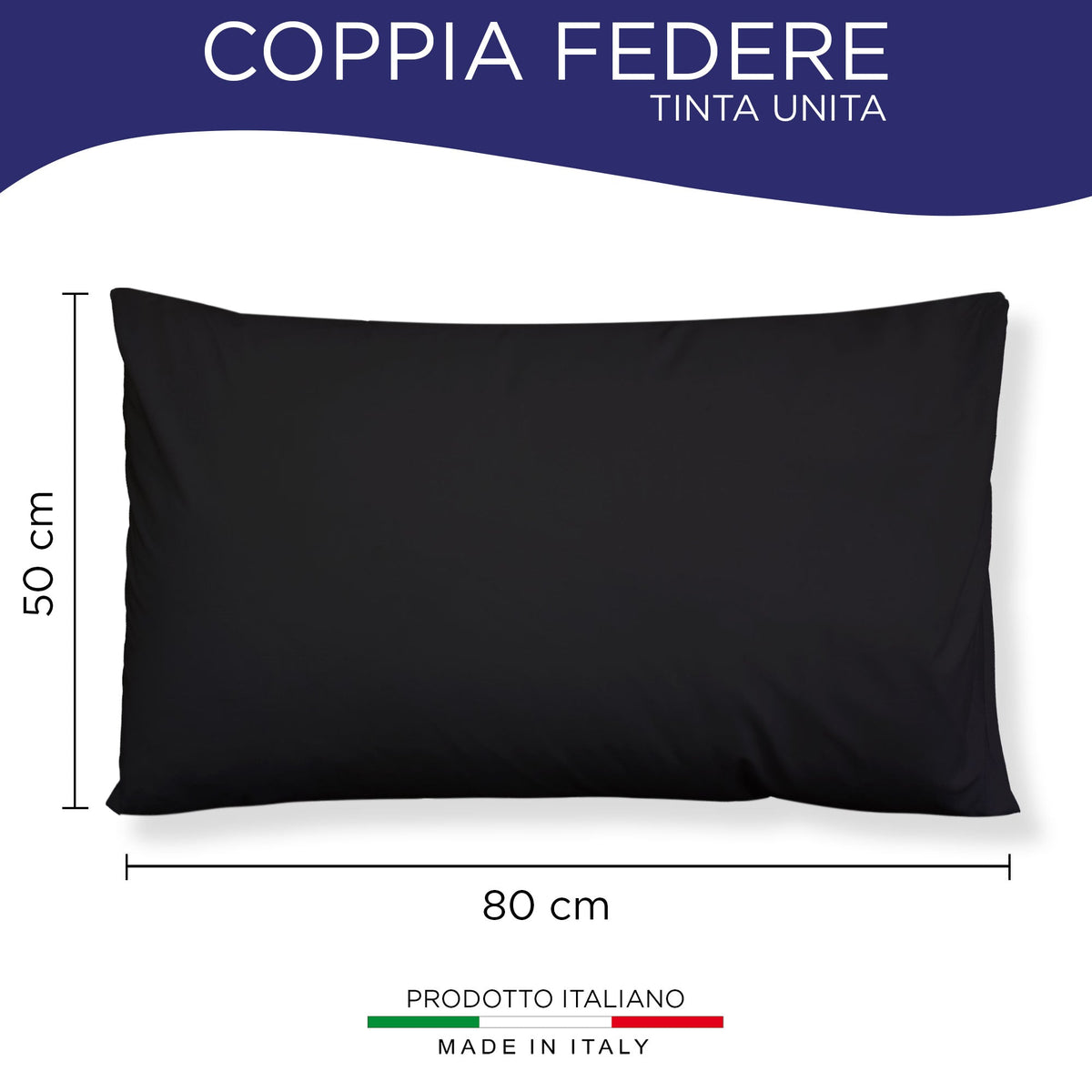 Pair of plain pillowcases 6860