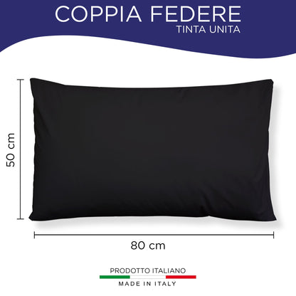 Pair of plain pillowcases 6860