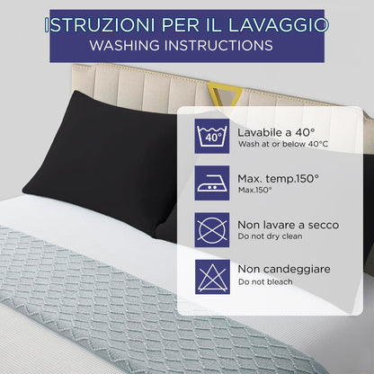 Pair of plain pillowcases 6860