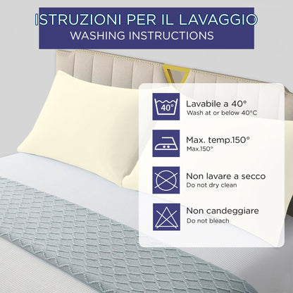 Pair of plain pillowcases 6860