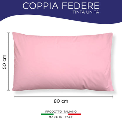 Pair of plain pillowcases 6860