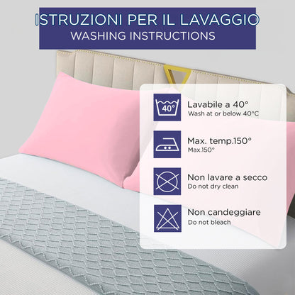 Pair of plain pillowcases 6860