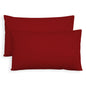 Pair of plain pillowcases 6860
