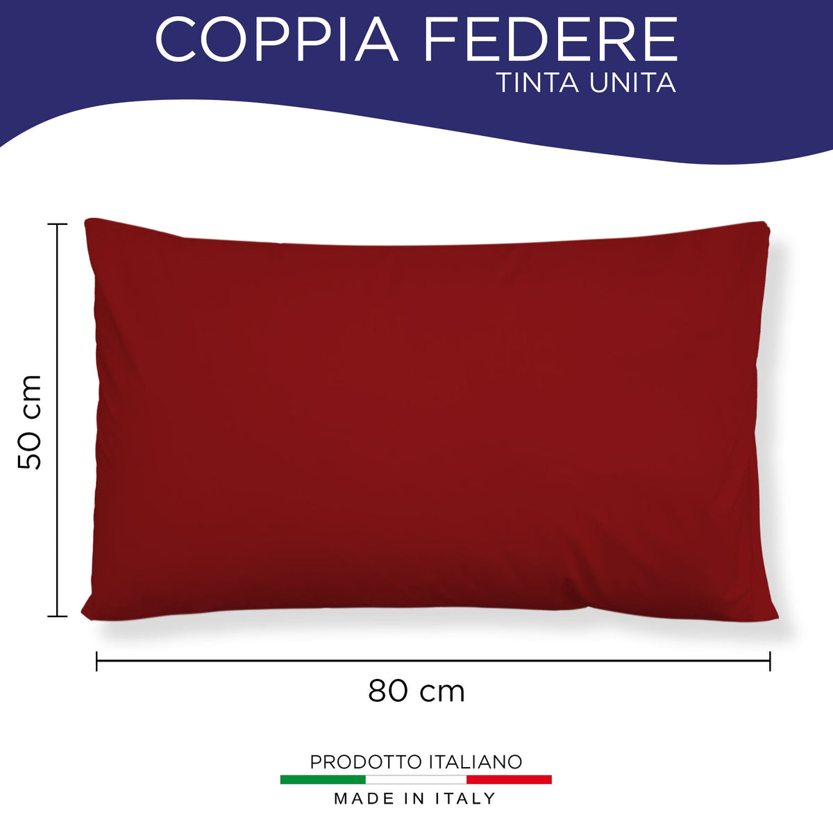 Pair of plain pillowcases 6860
