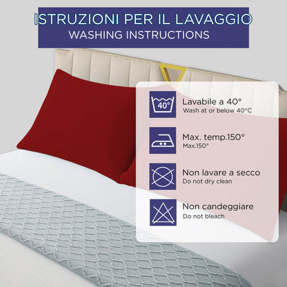 Pair of plain pillowcases 6860