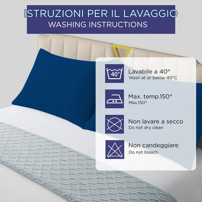 Pair of plain pillowcases 6860