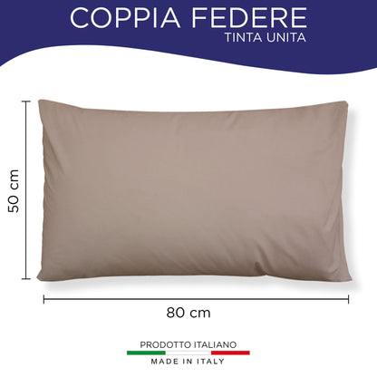 Pair of plain pillowcases 6860