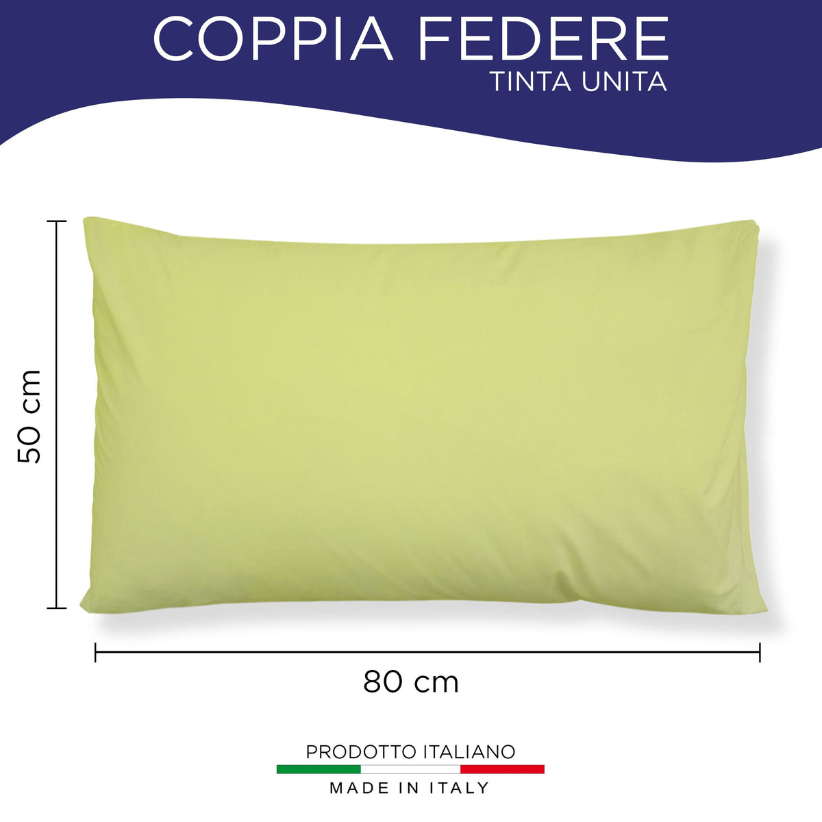 Pair of plain pillowcases 6860
