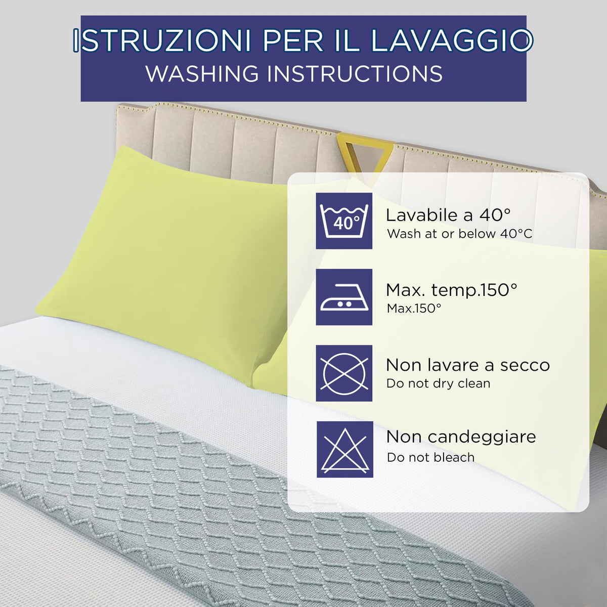 Pair of plain pillowcases 6860