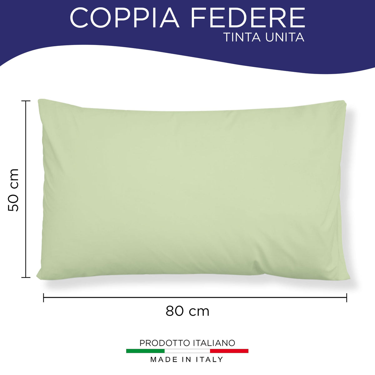 Pair of plain pillowcases 6860