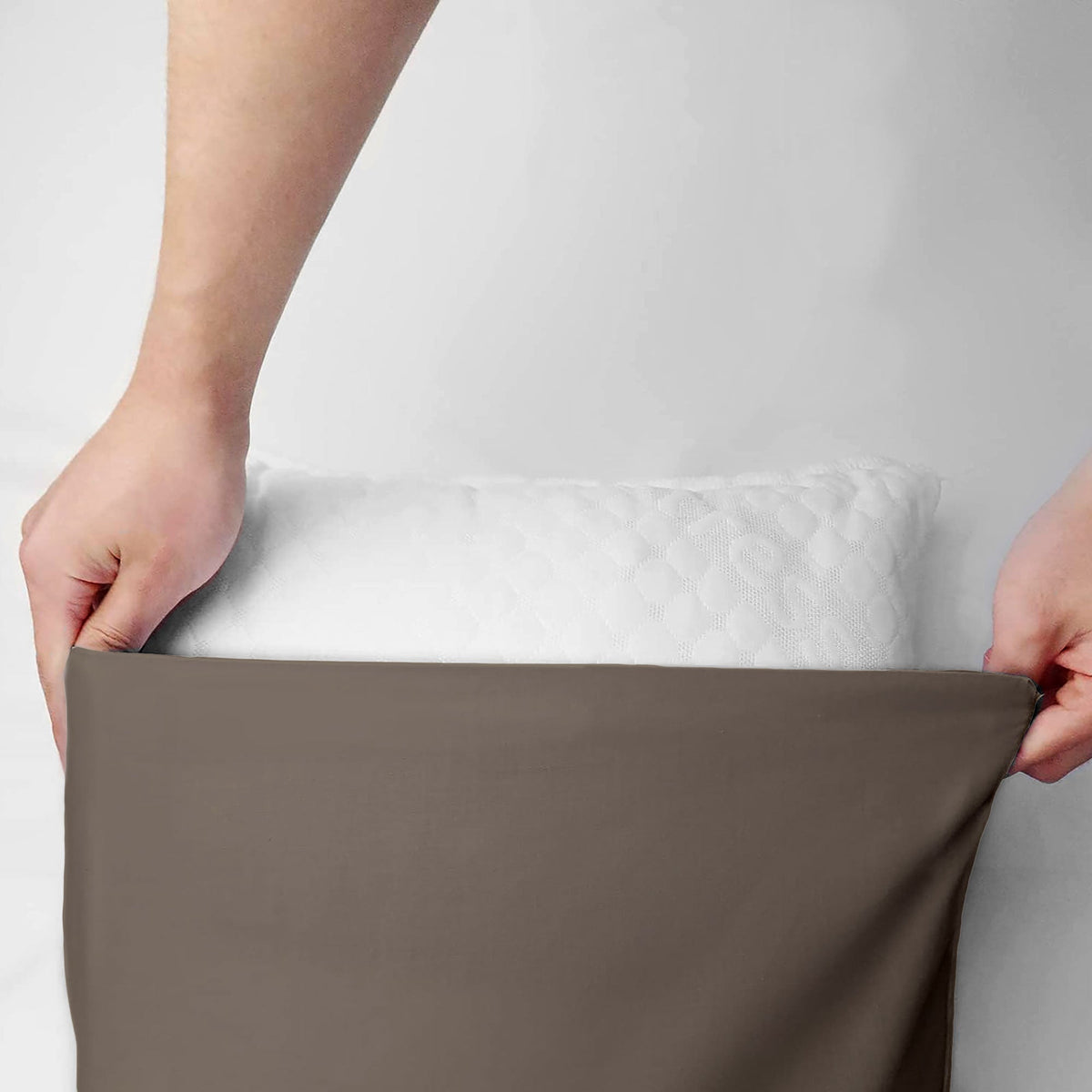 Pair of plain pillowcases 6860
