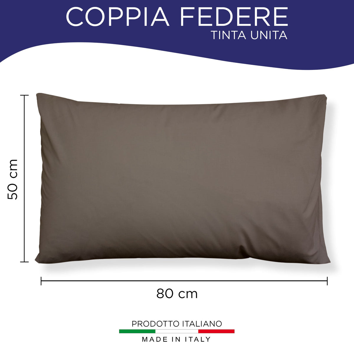 Pair of plain pillowcases 6860