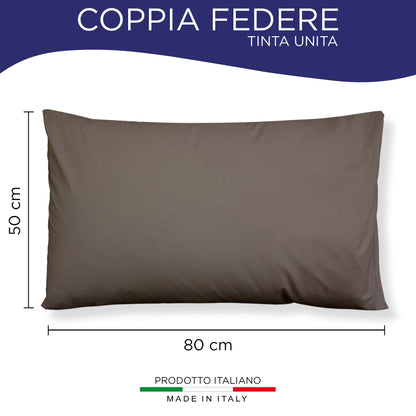 Pair of plain pillowcases 6860