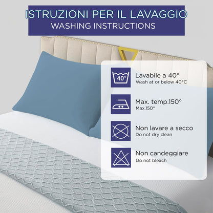 Pair of plain pillowcases 6860