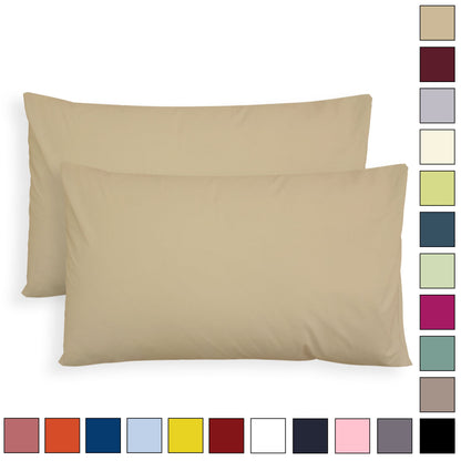 Pair of plain pillowcases 6860