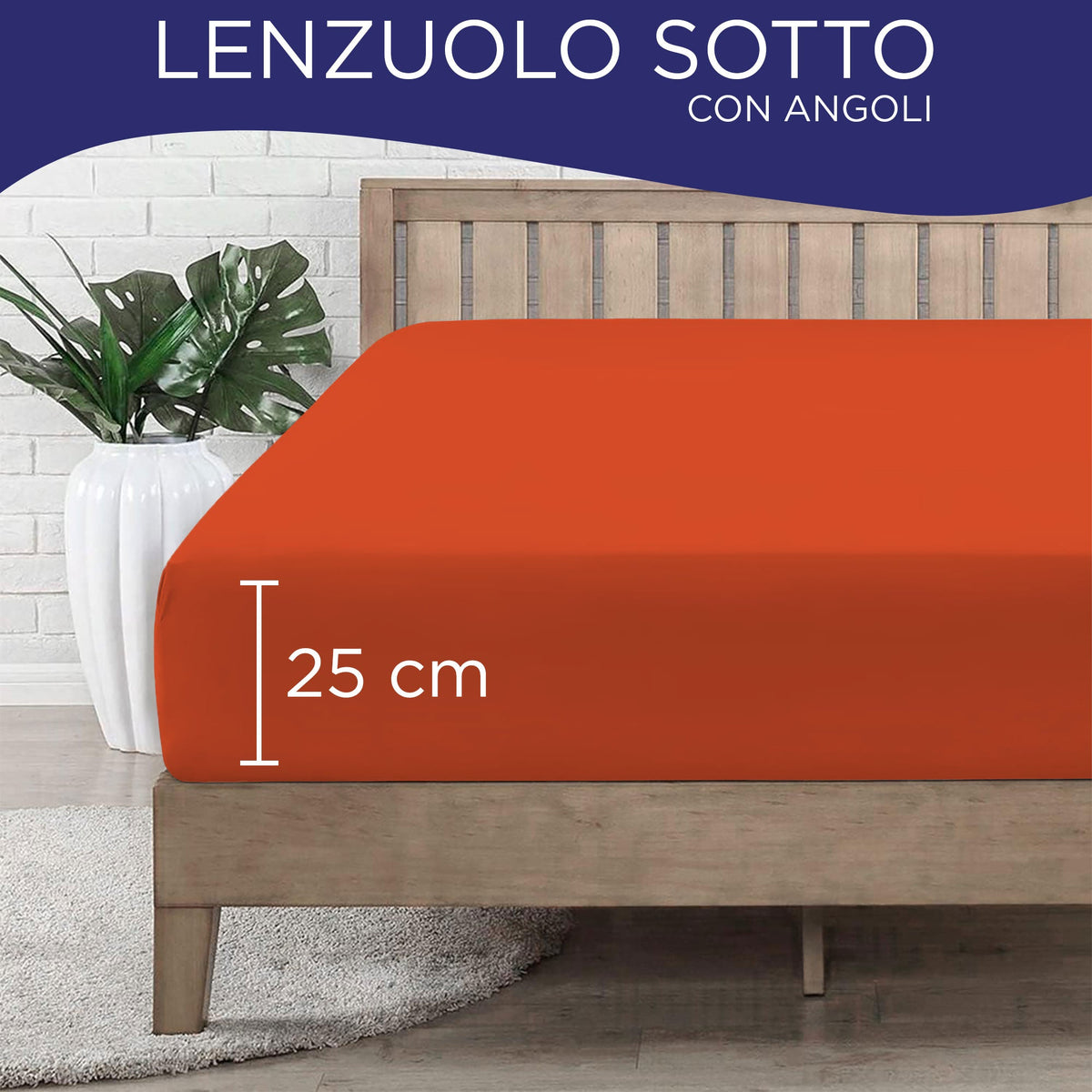 Fitted single jersey sheet solid color 6861