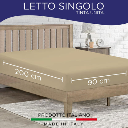 Fitted single jersey sheet solid color 6861