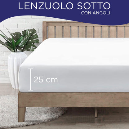 Fitted single jersey sheet solid color 6861