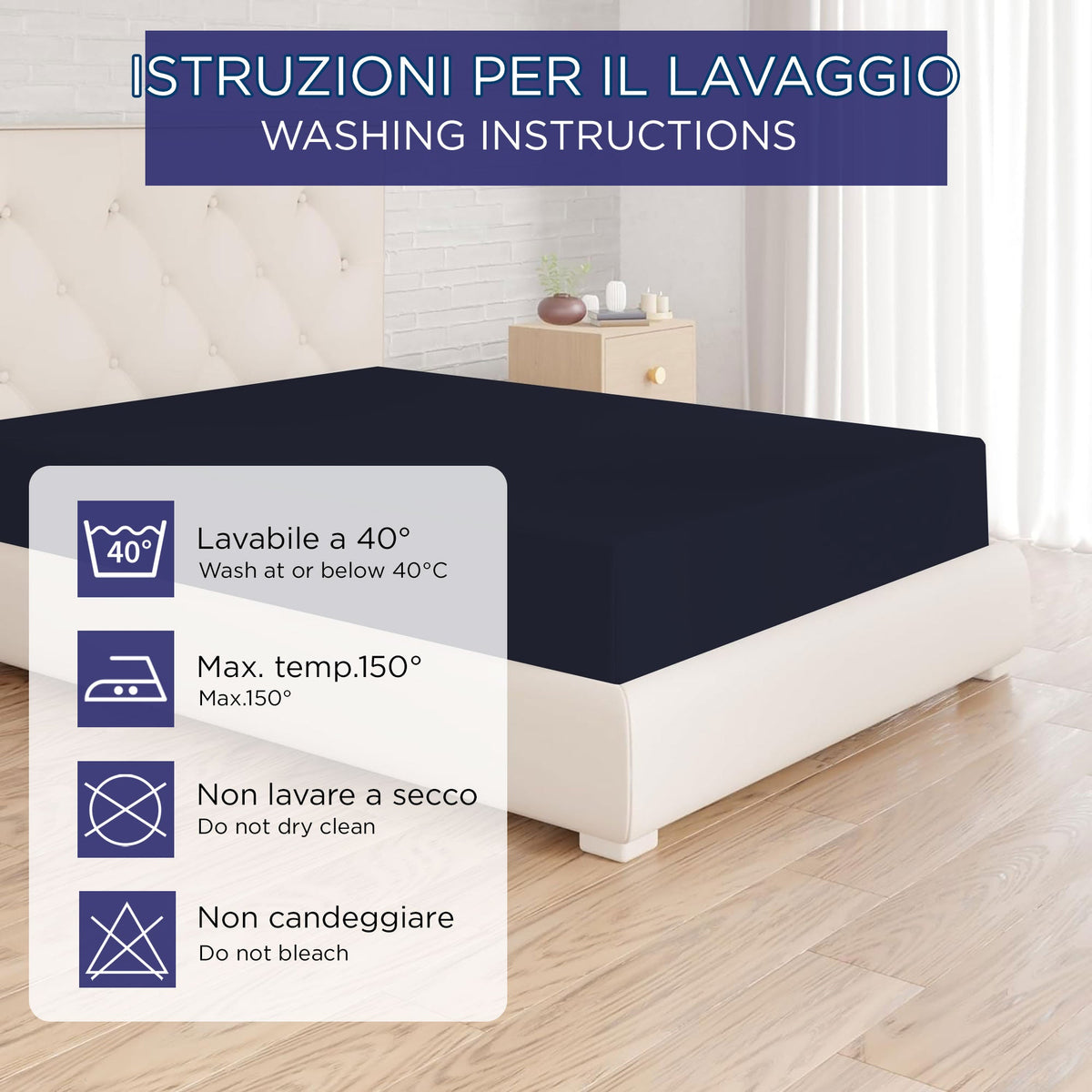 Fitted single jersey sheet solid color 6861