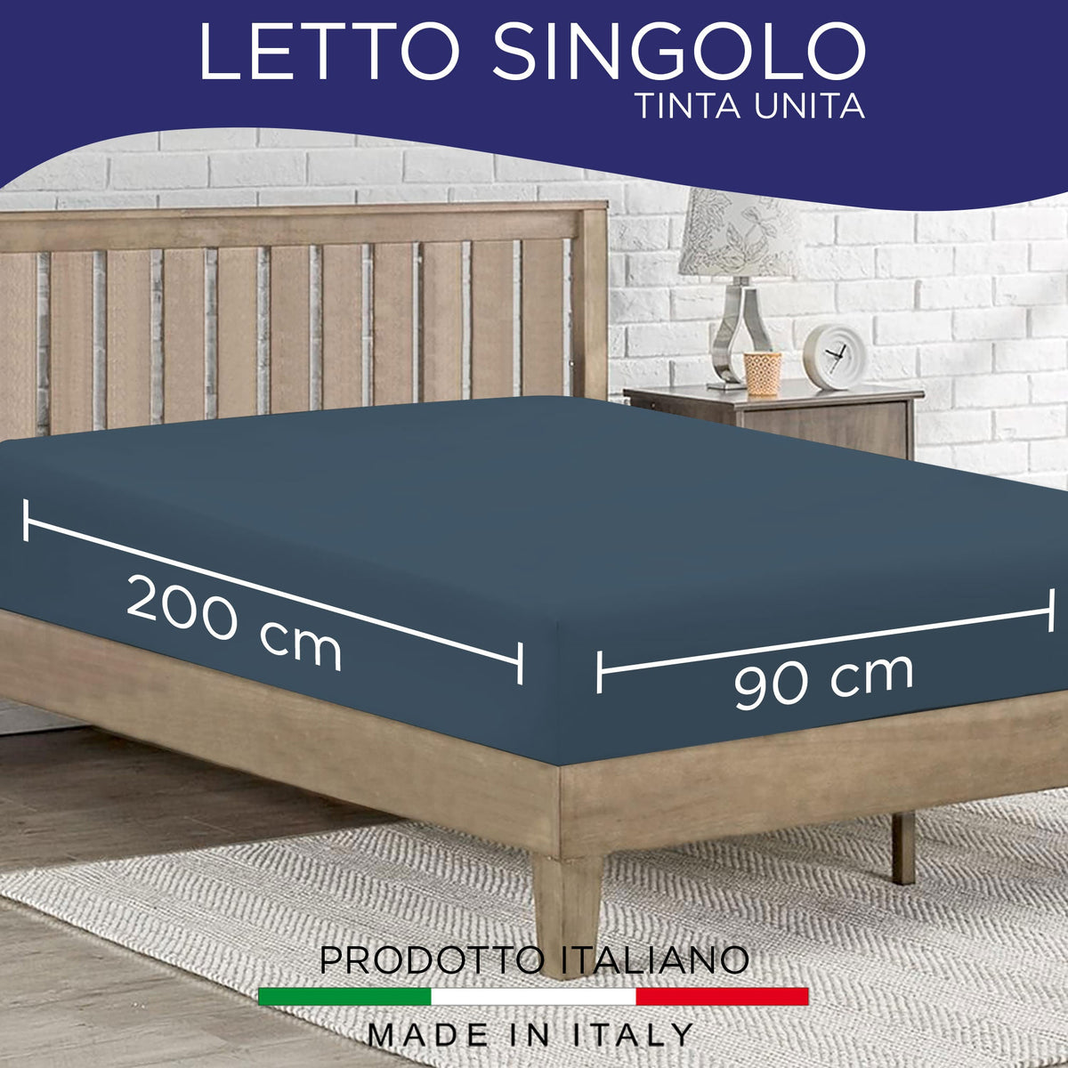 Fitted single jersey sheet solid color 6861