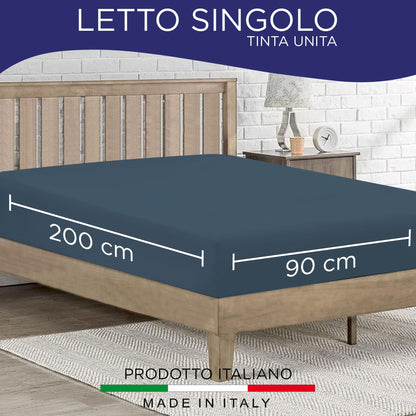 Fitted single jersey sheet solid color 6861
