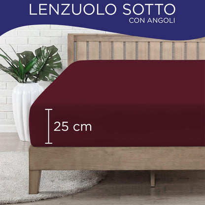 Fitted single jersey sheet solid color 6861