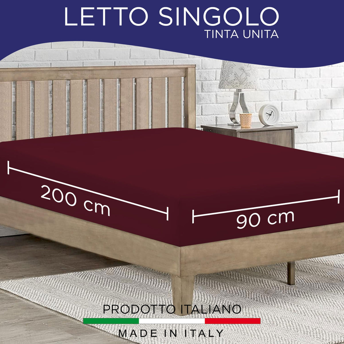 Fitted single jersey sheet solid color 6861