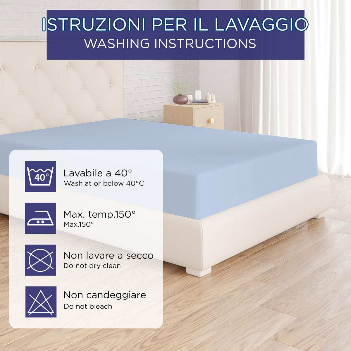 Fitted single jersey sheet solid color 6861