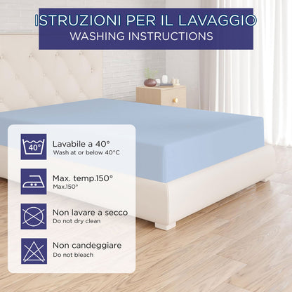 Fitted single jersey sheet solid color 6861