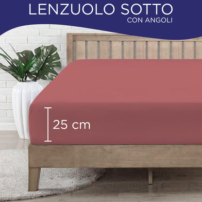 Fitted single jersey sheet solid color 6861