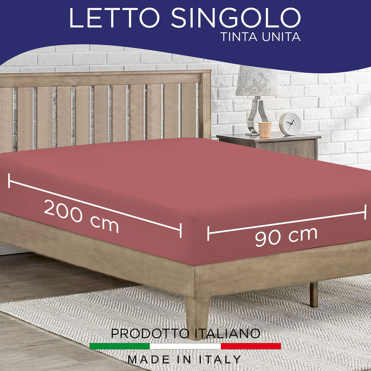 Fitted single jersey sheet solid color 6861