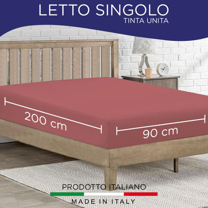 Fitted single jersey sheet solid color 6861