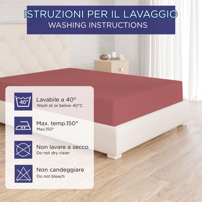 Fitted single jersey sheet solid color 6861