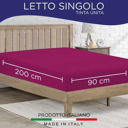 Fitted single jersey sheet solid color 6861
