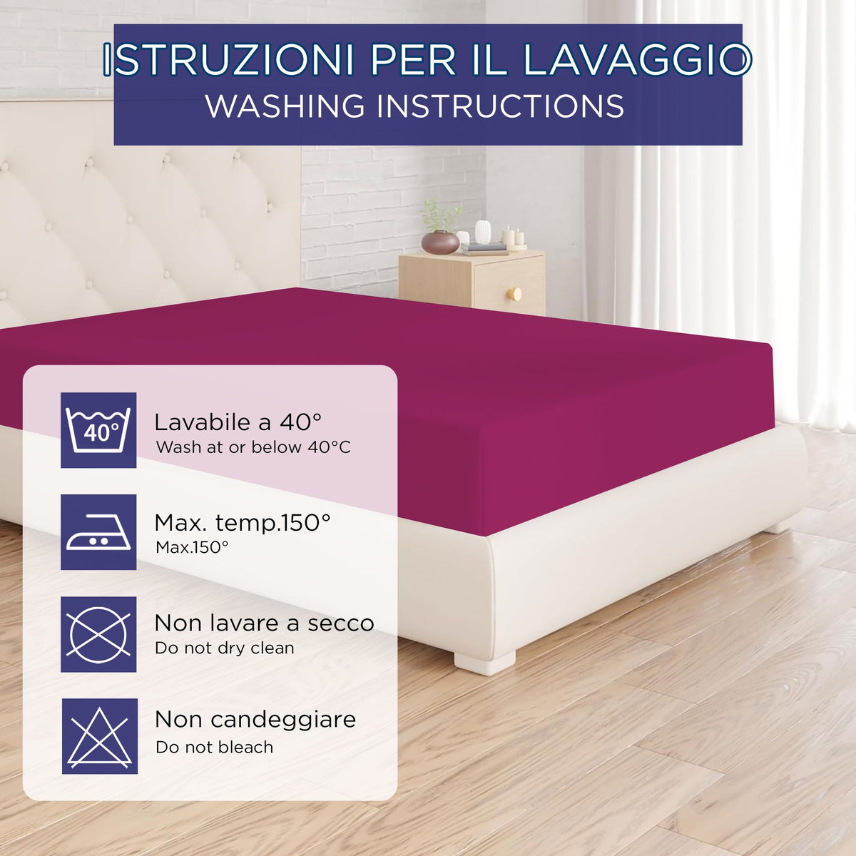 Fitted single jersey sheet solid color 6861