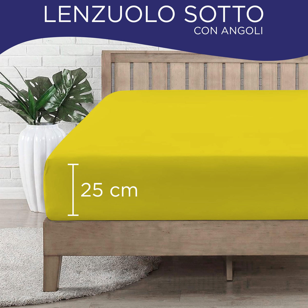 Fitted single jersey sheet solid color 6861
