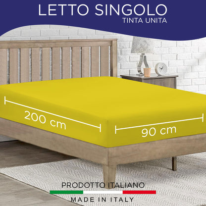 Fitted single jersey sheet solid color 6861