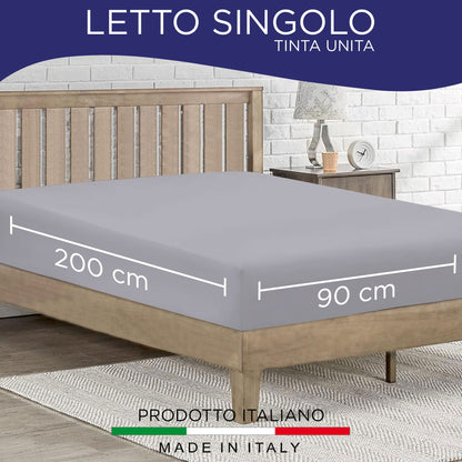 Fitted single jersey sheet solid color 6861