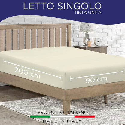 Fitted single jersey sheet solid color 6861