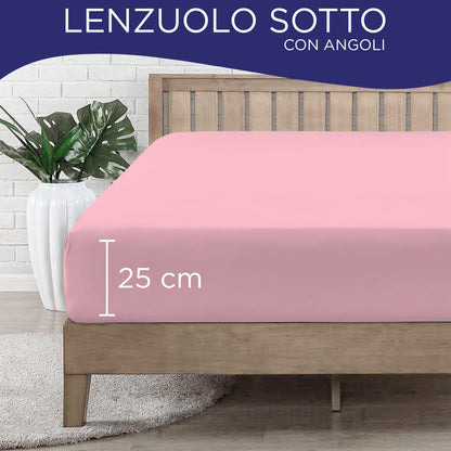 Fitted single jersey sheet solid color 6861
