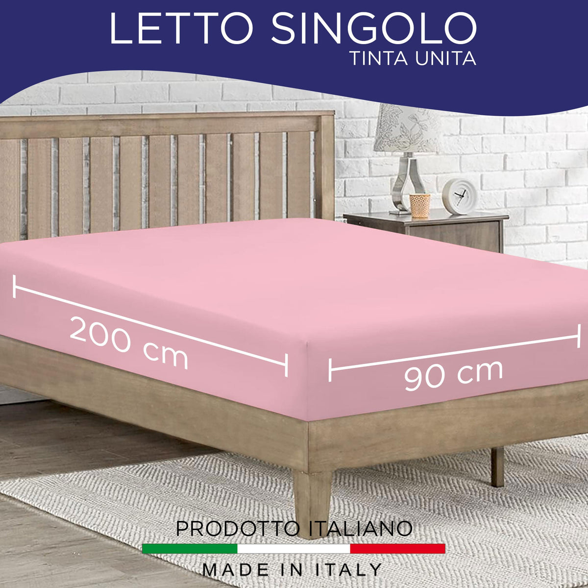 Fitted single jersey sheet solid color 6861